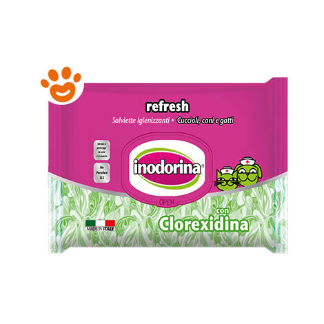 Salviettine Inumidite per Animali Domestici Inodorina REFRESH