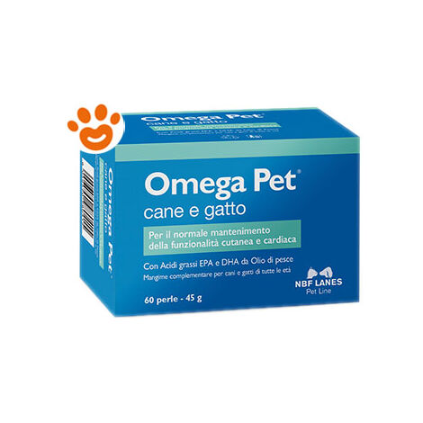NBF Lanes Dog e Cat Omega Pet - NBF Lanes Dog e Cat Omega Pet - Confezione da 60 perle