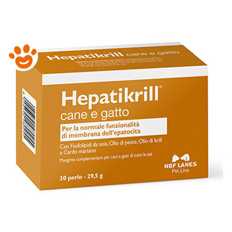 NBF Lanes Dog e Cat Hepatikrill - NBF Lanes Dog e Cat Hepatikrill - Confezione Da 30 Perle (1/2)