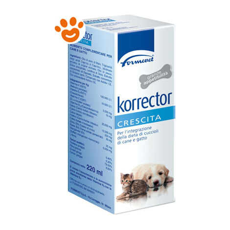 Formevet Korrector Crescita per Cani e Gatti - Formevet Korrector Crescita per Cani e Gatti - Confezione da 220 Ml (1/4)