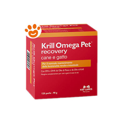 NBF Lanes Dog e Cat Krill Omega Pet - NBF Lanes Dog e Cat Krill Omega Pet - Confezione da 120 Perle
