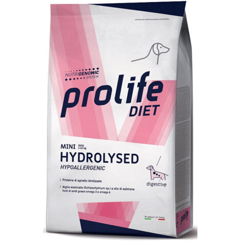 Prolife Dog Veterinary Mini Hydrolysed Hypoallergenic - Prolife Dog Veterinary Mini Hydrolysed Hypoallergenic - Sacco Da 500 Gr