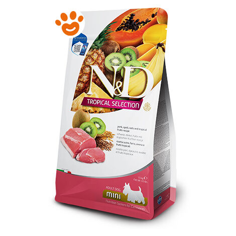 Farmina Dog N&D Tropical Adult Mini Maiale  - Farmina Dog N&D Tropical Adult Mini Maiale - Sacco Da 5 Kg