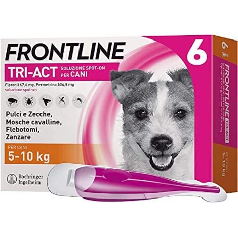 Frontline Tri-Act Cani 5-10 kg - Frontline Tri-Act Cani 5-10 kg - Confezione Da 6 Pipette, Any