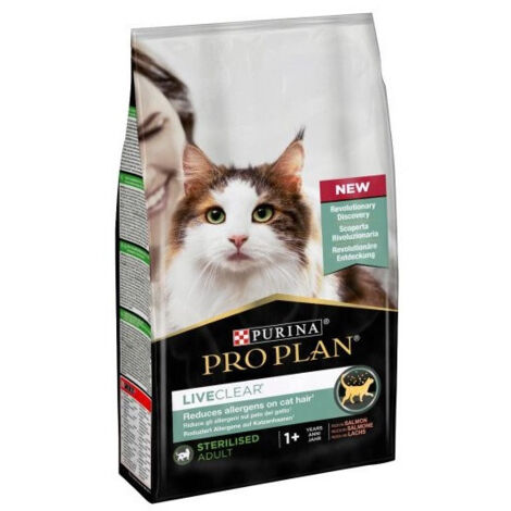 Purina Pro Plan Cat Live Clear Adult Sterilised con Salmone  - Purina Pro Plan Cat Live Clear Adult Sterilised con Salmone - Sacco Da 1,4 Kg