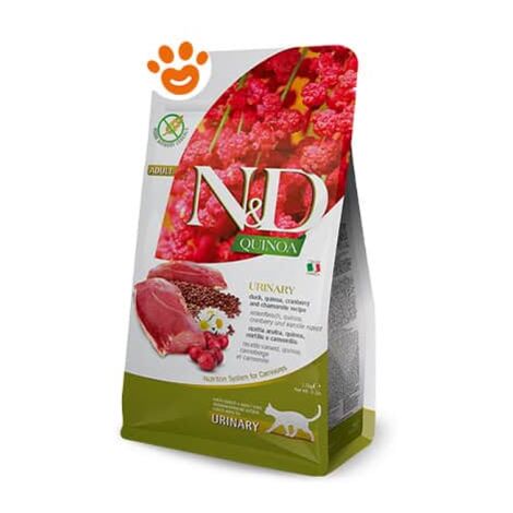 Farmina N&D Cat Quinoa Urinary con Mirtillo e Anatra, Cibo Secco per Gatti Adulti, 5 kg