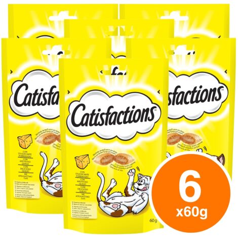 Catisfactions Cat con Formaggio  - Catisfactions Cat con Formaggio - Confezione da 60 Gr