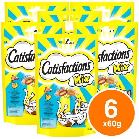 Catisfactions Snack Gatto Mix Salmone e Formaggio 60gr