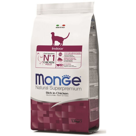 Monge Natural Superpremium Indoor Pollo - Monge Natural Superpremium Indoor Pollo - Sacco Da 1,5 Kg