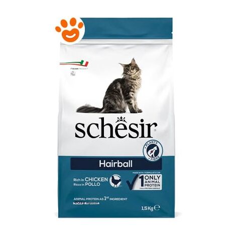Schesir Cat Hairball Pollo  - Schesir Cat Hairball Pollo - Sacco Da 1,5 Kg