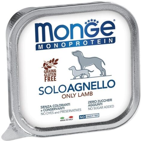 Monge Solo Cane Patè Agnello 150gr