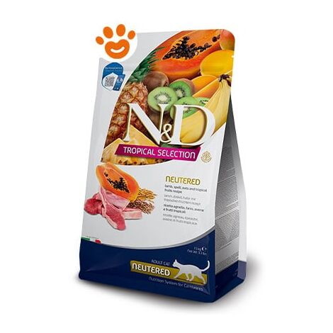 Farmina Cat N&ampD Tropical Adult Neutered Agnello  - Farmina Cat N&ampD Tropical Adult Neutered Agnello - Sacco Da 10 Kg