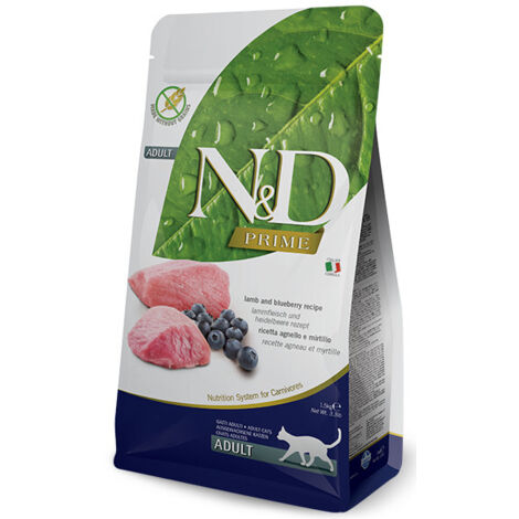 FARMINA N&D PRIME CAT AGNELLO E MIRTILLO ADULTO 2x1,5kg
