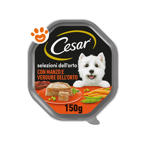 Cesar Cane Selezioni dell'Orto 150gr Manzo e Verdure dell'Orto