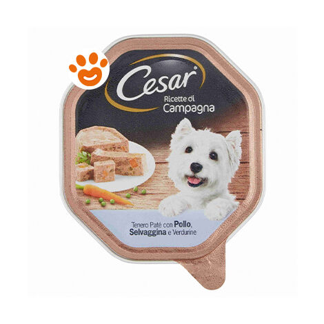 Cesar Cane Selezioni dell'Orto 150gr Selvaggina Pollo e Verdure