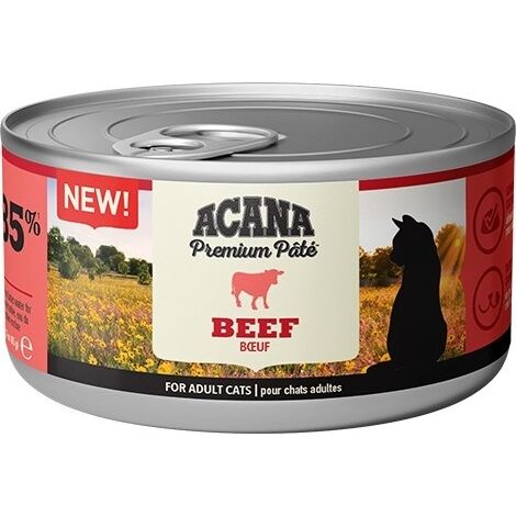 Acana Cat Premium Patè Manzo  - Acana Cat Premium Patè Manzo - Lattina Da 85 Gr (1/2)