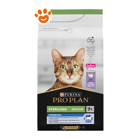 Purina Pro Plan Cat Sterilised Senior 7+ Longevis Tacchino - Purina Pro Plan Cat Sterilised Senior 7+ Longevis Tacchino - Sacco Da 1,5 Kg