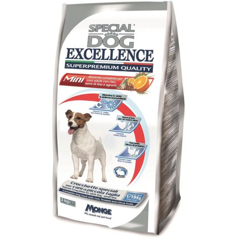 Cane - Mini Adult Special Dog Excellence Monge - size 3 Kg