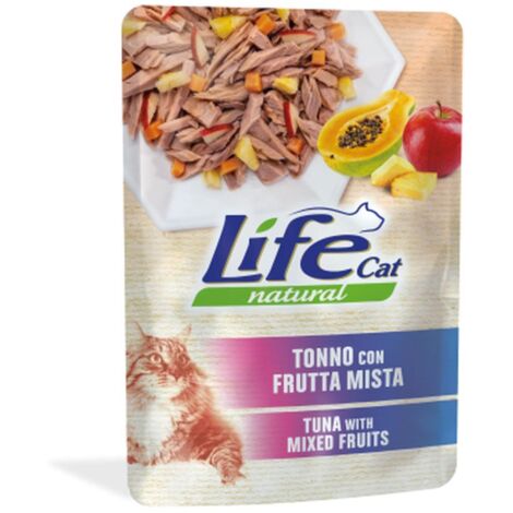 Life Cat Natural in Busta 70gr Tonno con Frutta Mista