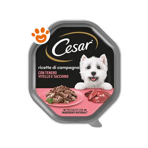 Cesar Cane Ricette di Campagna 150gr Vitello Tacchino