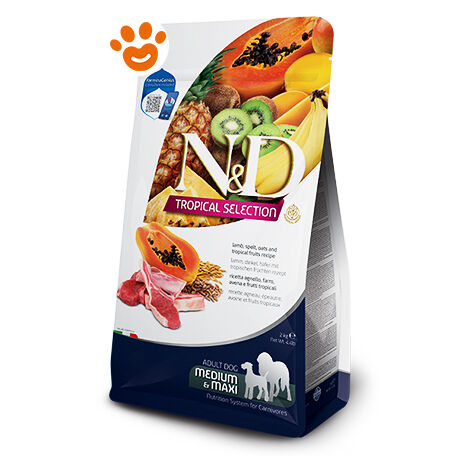 Farmina Dog N&D Tropical Adult Medium Maxi Agnello - Farmina Dog N&D Tropical Adult Medium Maxi Agnello - Sacco Da 2 Kg