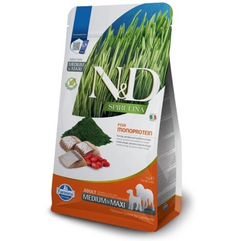 Farmina Dog N&D Spirulina Adult Medium/Maxi Aringa - Farmina Dog N&D Spirulina Adult Medium/Maxi Aringa - Sacco Da 7 Kg (1/3)