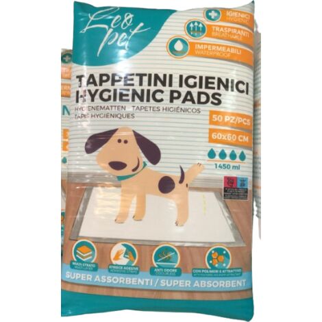 TAPPETINO ASSORBENTE 60X60 50PZ