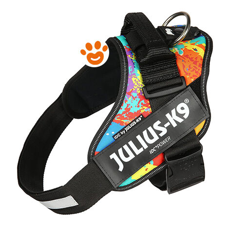 Pettorina IDC Julius K9 Powerharness Con Fantasia (ITA)  - Pettorina IDC Julius K9 Powerharness Con Fantasia (ITA) - Crazy, XXXS / Baby 1 (29-36cm)
