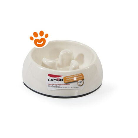 Camon Dog & Cat Ciotola Anti-Ingozzamento Melamina (17cm) - Camon Dog & Cat Ciotola Anti-Ingozzamento Melamina (17cm) - Confezione Da 1 Pezzo (Colori Assortiti)