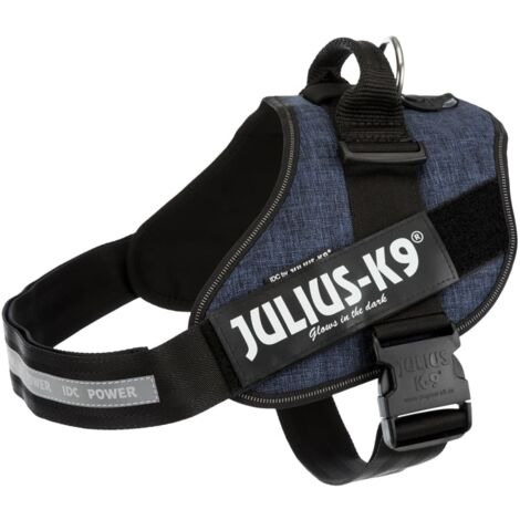 Pettorina IDC Julius K9 Powerharness Con Fantasia (ITA)  - Pettorina IDC Julius K9 Powerharness Con Fantasia (ITA) - Jeans, XXL / Taglia 3 (82-115cm)