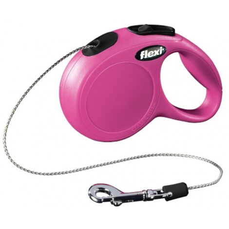 Guinzaglio FLEXI New Classic Cord XS 3M Rosa CROCI