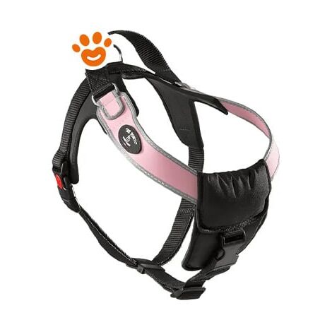 Treponti Pettorina Cani Taglia Grande Bordo Rifrangente XXL - Treponti Pettorina Cani Taglia Grande Bordo Rifrangente XXL - Rosa