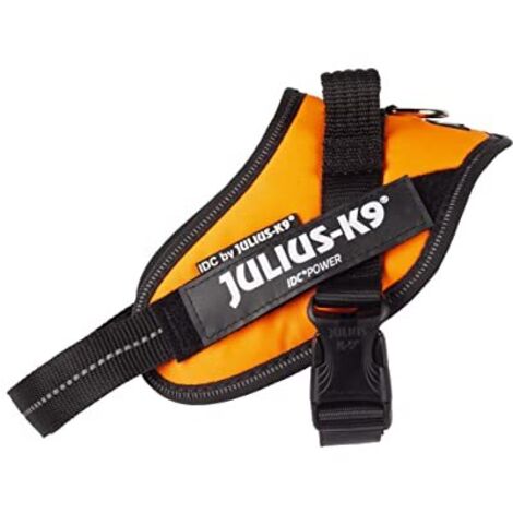 Pettorina IDC Julius K9 Powerharness Con Fantasia (ITA)  - Pettorina IDC Julius K9 Powerharness Con Fantasia (ITA) - Arancio Fluo, S / Mini (49-67cm)