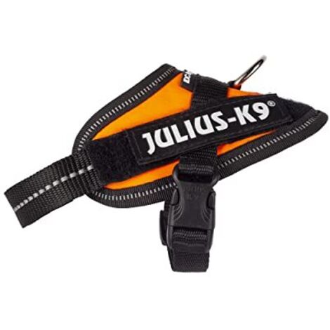Pettorina IDC Julius K9 Powerharness Con Fantasia (ITA)  - Pettorina IDC Julius K9 Powerharness Con Fantasia (ITA) - Arancio Fluo, XXXS / Baby 1 (29-36cm)