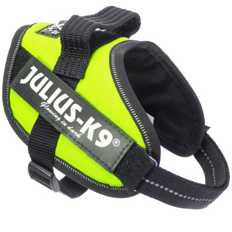Pettorina IDC Julius K9 Powerharness Con Fantasia (ITA)  - Pettorina IDC Julius K9 Powerharness Con Fantasia (ITA) - Giallo Fluo, XS / Mini Mini (40-53cm)