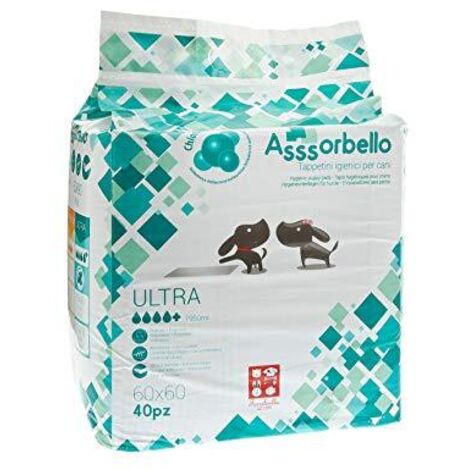 Ferribiella Dog Assorbello (60x60cm) ULTRA Tappetini Igienici Assorbenti - Ferribiella Dog Assorbello (60x60cm) ULTRA Tappetini Igienici Assorbenti - Confezione Da 50 Tappetini