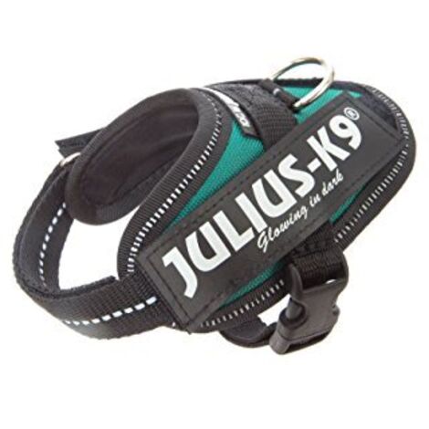 Pettorina IDC Julius K9 Powerharness (ITA)  - Pettorina IDC Julius K9 Powerharness (ITA) - Verde Smeraldo, XXXS / Baby 1 (29-36cm)