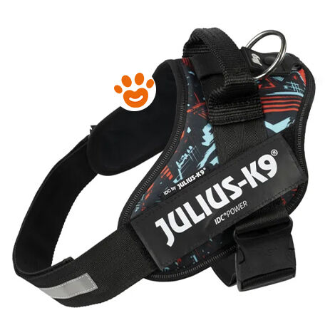 Pettorina IDC Julius K9 Powerharness Con Fantasia (ITA)  - Pettorina IDC Julius K9 Powerharness Con Fantasia (ITA) - Adventure Spirit, M / Taglia 0 (58-76cm)