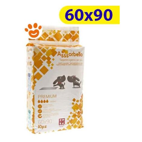 Ferribiella Dog Assorbello (60x90cm) PREMIUM Tappetini Igienici Assorbenti - Ferribiella Dog Assorbello (60x90cm) PREMIUM Tappetini Igienici Assorbenti - Confezione Da 10 Tappetini