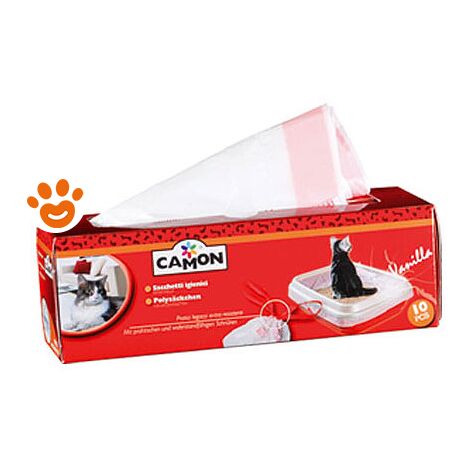 Camon Cat Sacchetti Igienici Profumati Con Maniglia  - Camon Cat Sacchetti Igienici Profumati Con Maniglia - Confezione da 10 pz