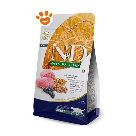Farmina Gatto N&D Low Ancestral Grain 300gr Agnello e Mirtillo