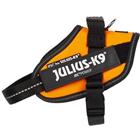 Pettorina IDC Julius K9 Powerharness Con Fantasia (ITA)  - Pettorina IDC Julius K9 Powerharness Con Fantasia (ITA) - Arancio Fluo, XS / Mini Mini (40-53cm)