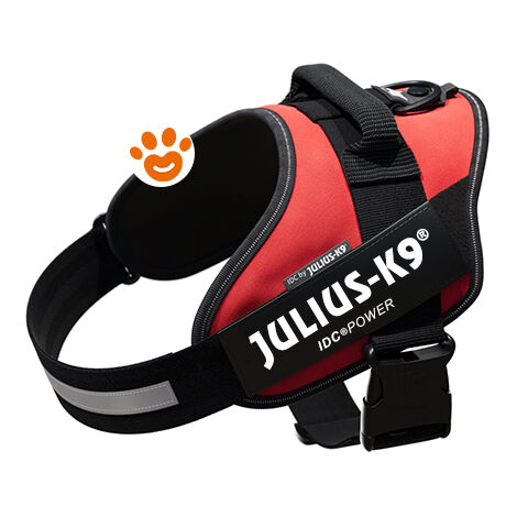 Pettorina IDC Julius K9 Powerharness (ITA)  - Pettorina IDC Julius K9 Powerharness (ITA) - Rosso, XXL / Taglia 3 (82-115cm)