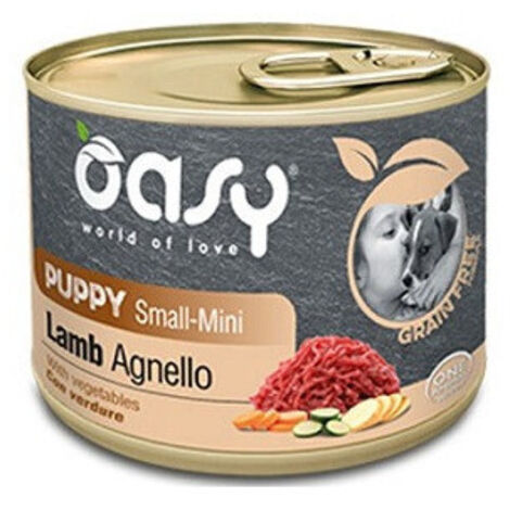 Oasy Dog Grain Free Puppy Small-Mini Agnello - Oasy Dog Grain Free Puppy Small-Mini Agnello - Lattina Da 200 Gr