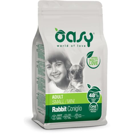 OASY DRY DOG OAP ADULT SMALL MINI CONIGLIO 800GR