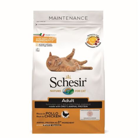 Schesir Cat Adult Mantenimento Pollo  - Schesir Cat Adult Mantenimento Pollo - Sacco Da 400 Gr, Any