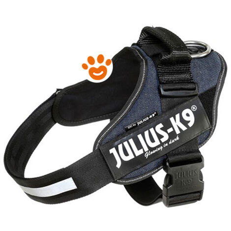 Pettorina IDC Julius K9 Powerharness Con Fantasia (ITA) - Pettorina IDC Julius K9 Powerharness Con Fantasia (ITA) - Jeans, XXXS / Baby 1 (29-36cm)