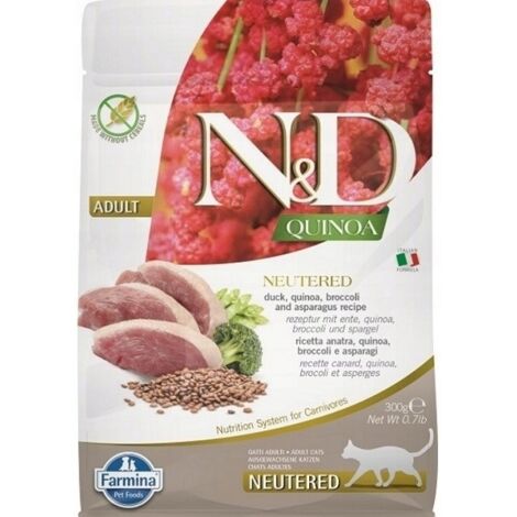 FARMINA N&D ANATRA QUINOA,BROCOLLI&ASPARAGHI 4x300g