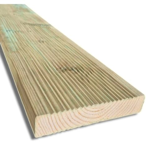 Pavimento in legno per esterno da 200 cm, sezione 14,5x2,7 cm