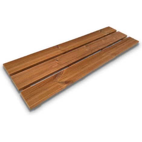 Pedana antiscivolo per Vasca da bagno 120x38 cm, in legno Thermo-Wood